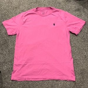 Pink Polo Ralph Lauren t-shirt in perfect condition size 14-16 kids